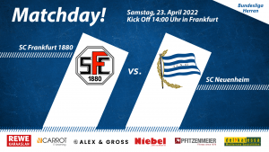Matchday SC 80 Frankfurt gegen den SCN