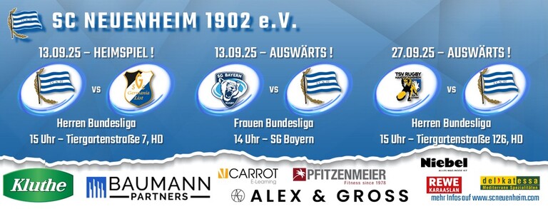 Upcoming Matches - September 2025