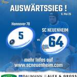 Auswärtssieg bei Hannover78, wir gweinnen mi 5 zu 64