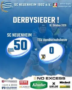 Doppelter Derbysieger - Die SCN Herren und Frauen gewinnen gegen den TSV Handschuhsheim